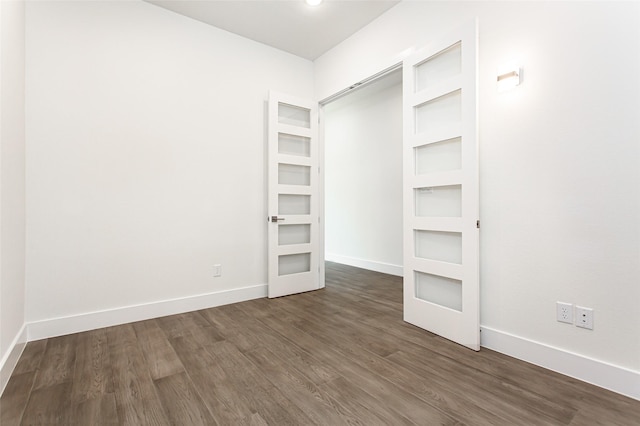 interior space featuring dark hardwood / wood-style flooring