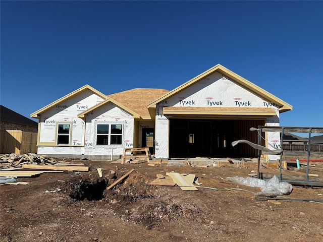 view of property in mid-construction