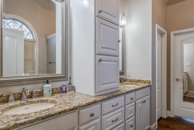 bathroom featuring vanity