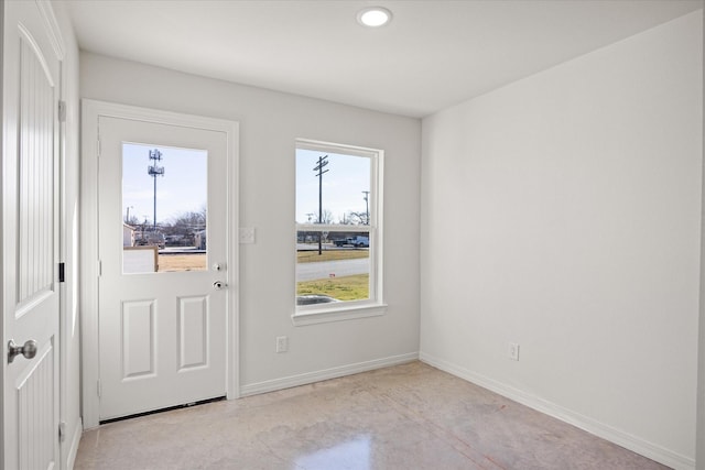 view of doorway to outside