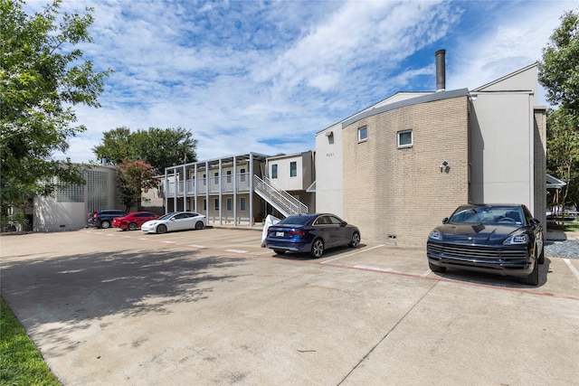 view of car parking