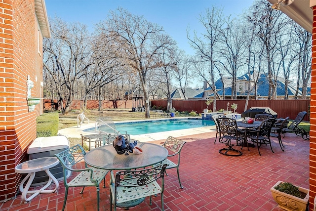 view of pool with a patio