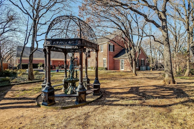 view of home's community featuring a gazebo