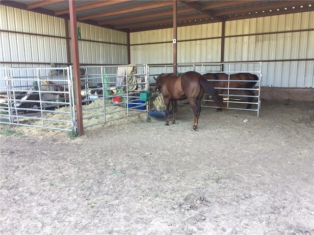 view of horse barn