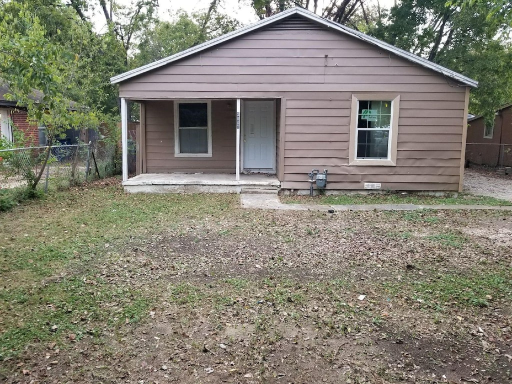 view of back of property