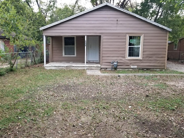 view of back of property