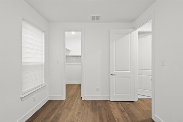 interior space featuring dark hardwood / wood-style floors