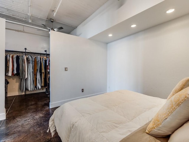 bedroom featuring a closet