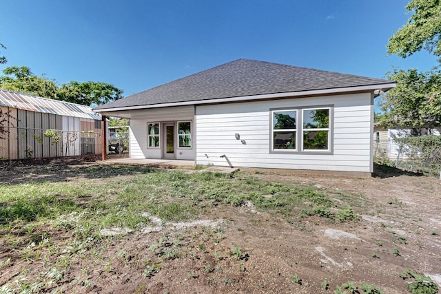 view of rear view of property