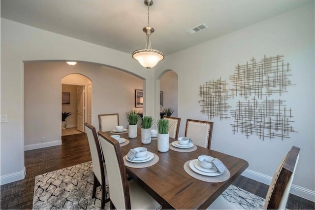 2129 Stone River Blvd, Royse City, TX 75189 - dining area with dark hardwood / wood-style floors