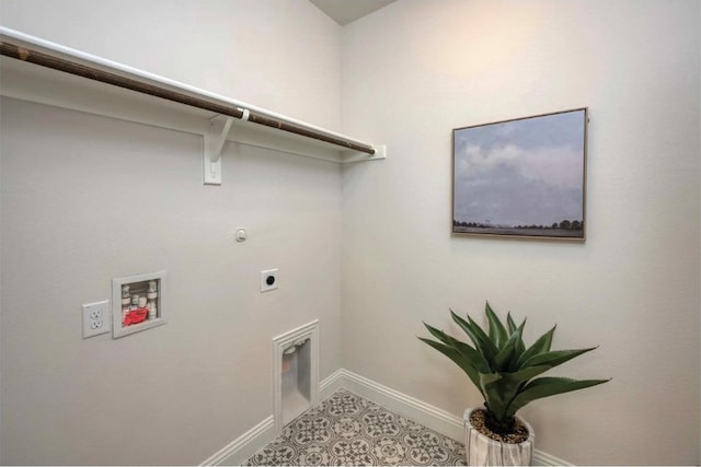 2129 Stone River Blvd, Royse City, TX 75189 - washroom featuring washer hookup, light tile patterned flooring, hookup for an electric dryer, and gas dryer hookup