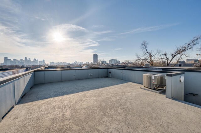 view of patio / terrace featuring cooling unit