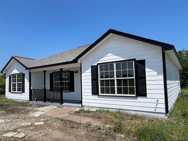 exterior space with covered porch