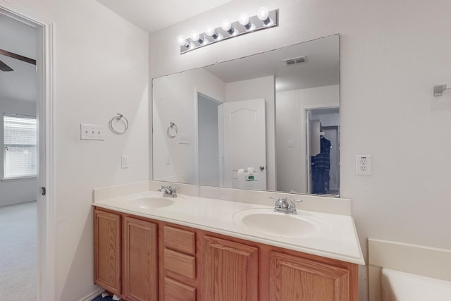 bathroom featuring vanity