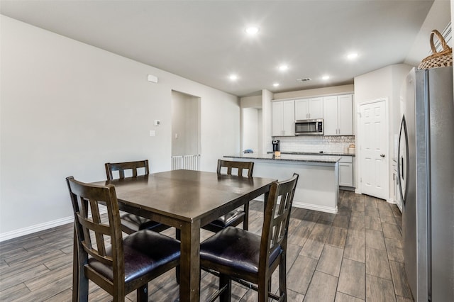 view of dining room