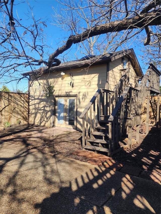 view of rear view of property