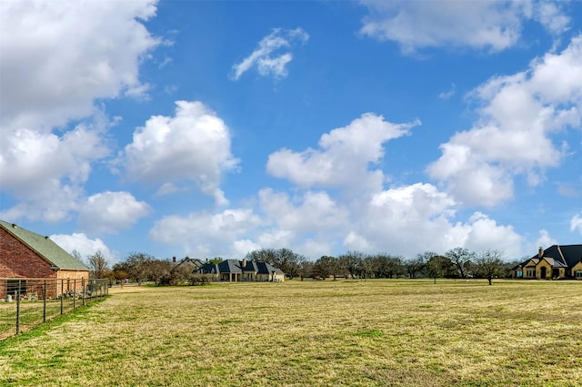 view of yard featuring a rural view