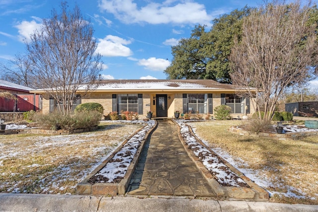 view of ranch-style home