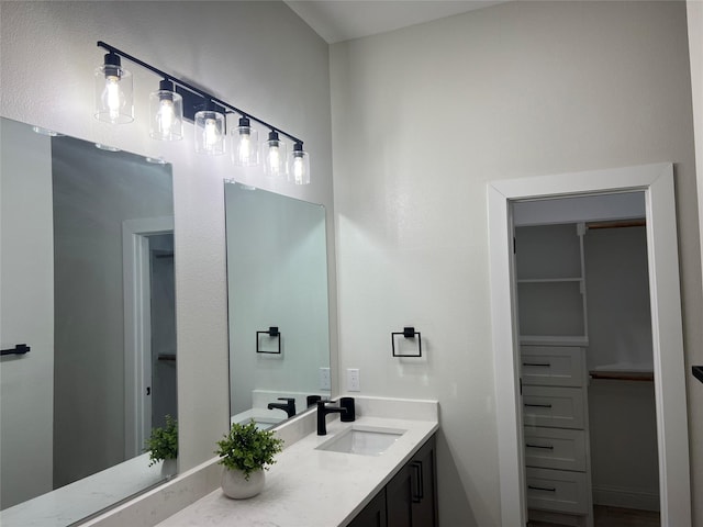 bathroom with vanity