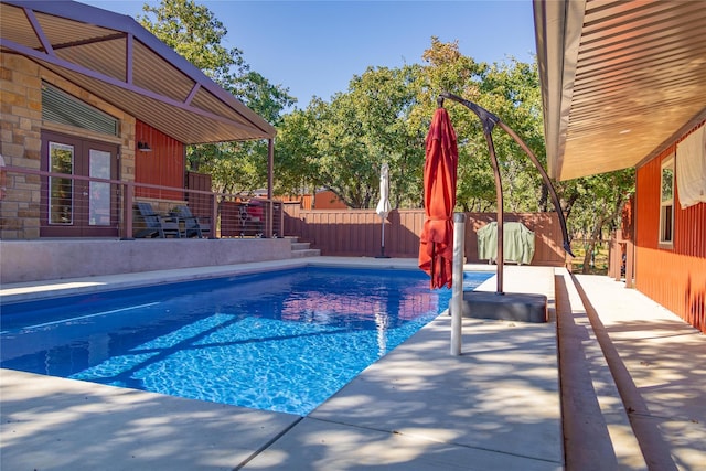 view of pool with a patio