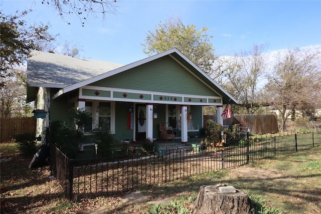 bungalow-style house with a porch