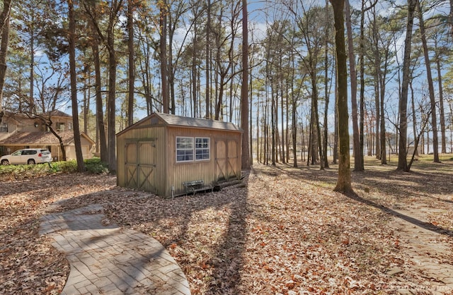 view of outbuilding