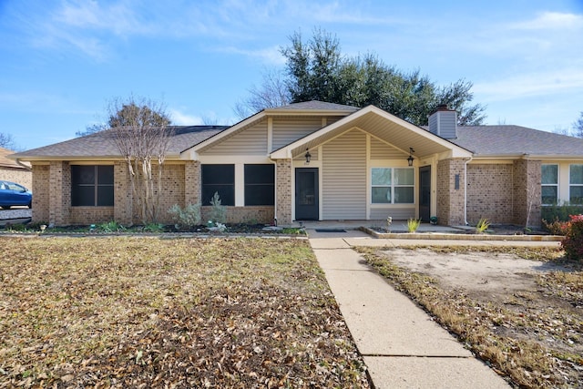 view of ranch-style home