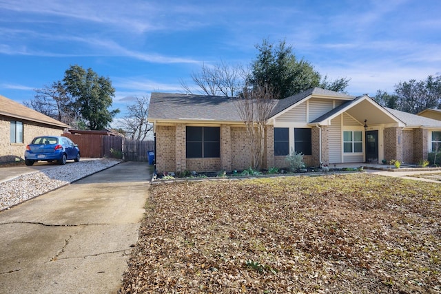 view of ranch-style home