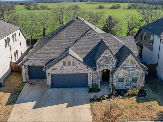 view of front of house featuring a garage