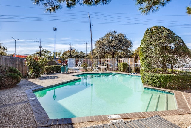 view of pool