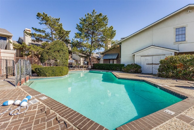 view of pool with a patio area