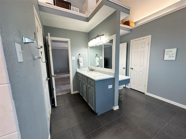 bathroom with vanity