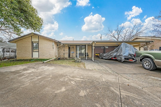 view of ranch-style house