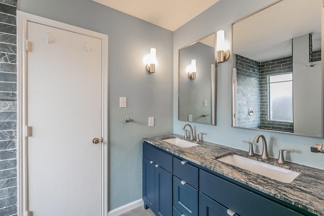 bathroom featuring vanity