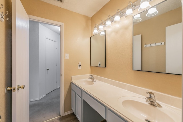 bathroom with vanity