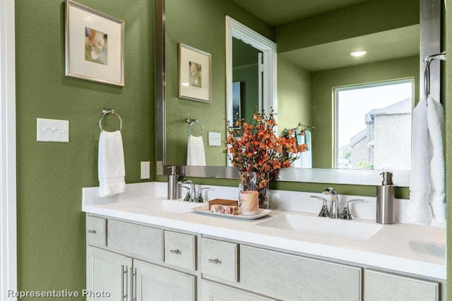 bathroom featuring vanity