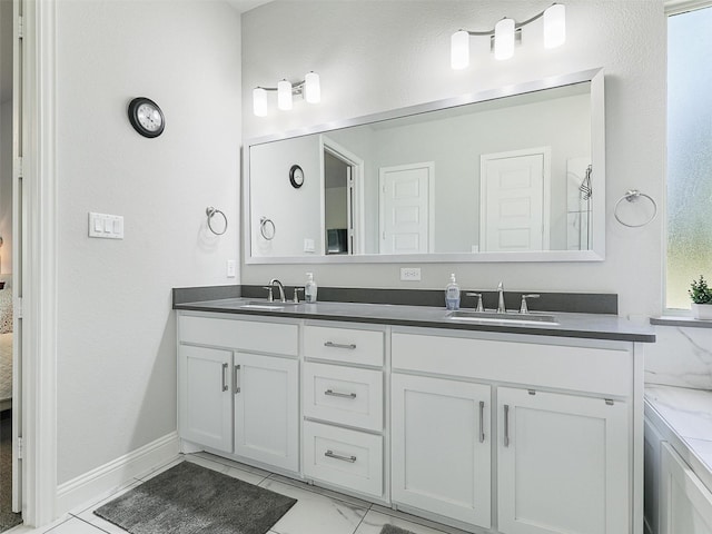 bathroom with vanity