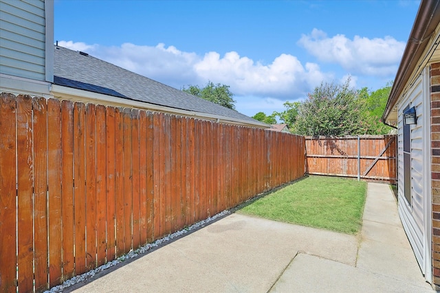 view of yard featuring a patio area