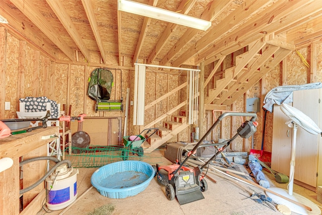 view of storage room