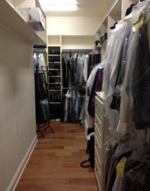 walk in closet featuring hardwood / wood-style floors