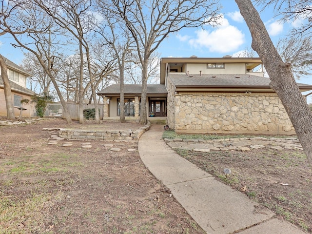 view of back of property