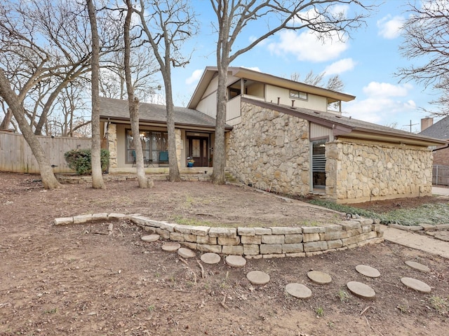 view of rear view of property