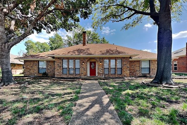 view of ranch-style home