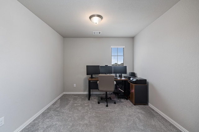 office with carpet floors