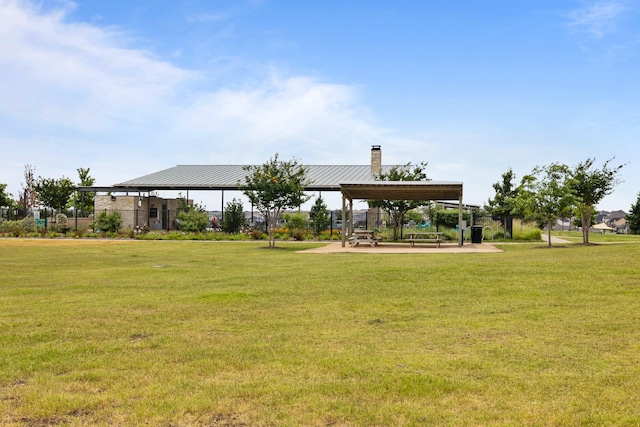 surrounding community featuring a lawn