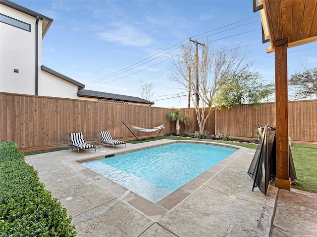 view of pool with a patio