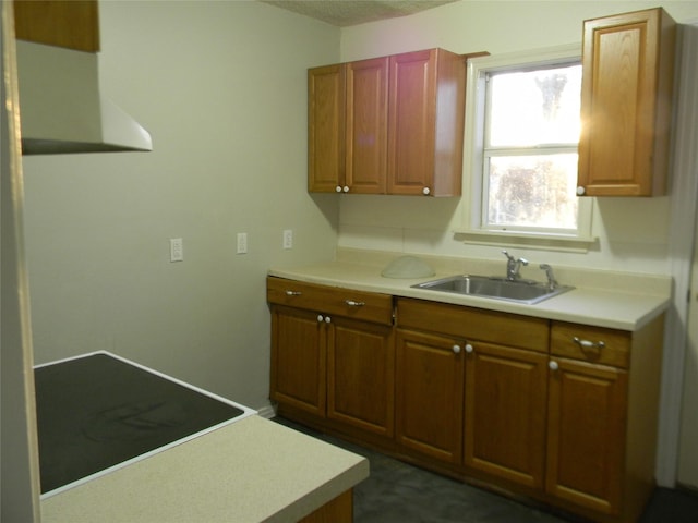 kitchen with stovetop and sink