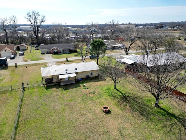 bird's eye view featuring a rural view