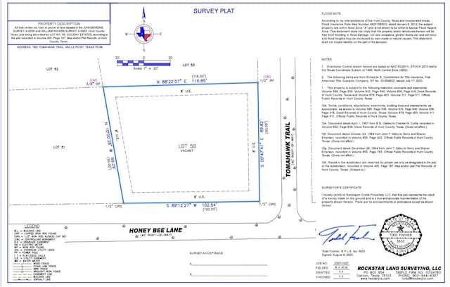 TBD Tomahawk Trail, Quinlan TX, 75474 land for sale