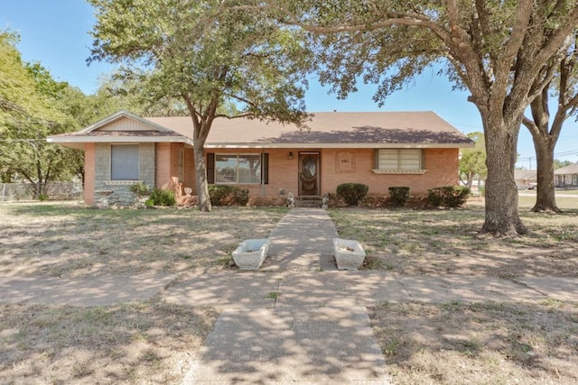 view of ranch-style house